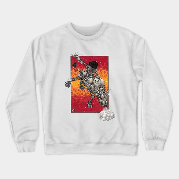 Robot Rodeo Crewneck Sweatshirt by NRdoggy